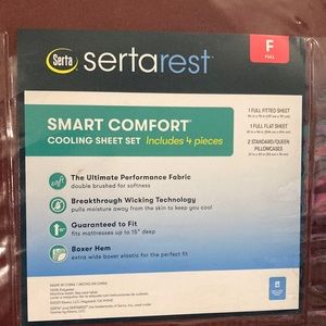 Full Mattress Sheet Set Serta Complete